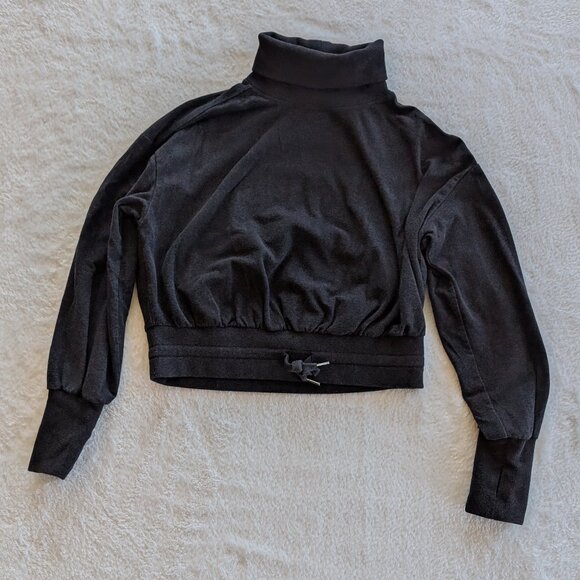 Sweaty Betty Melody Luxe Fleece Turtleneck Pullover Sweatshirt - S - Picture 1 of 3